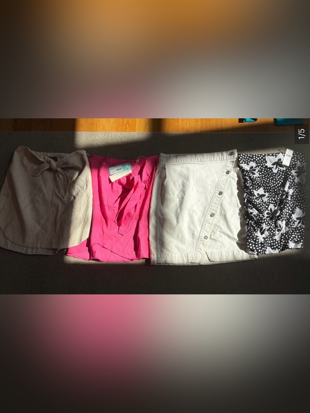 Mixed Womens Clothing Bundle - Hot Pink, White, Beige, Black Floral